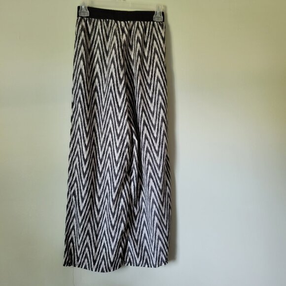 Body Central Pants Women's Small Wide Leg Black and White Elastic Waist Y2K - Picture 5 of 5